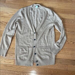 J. Crew Men's Tan Cardigan Sweater